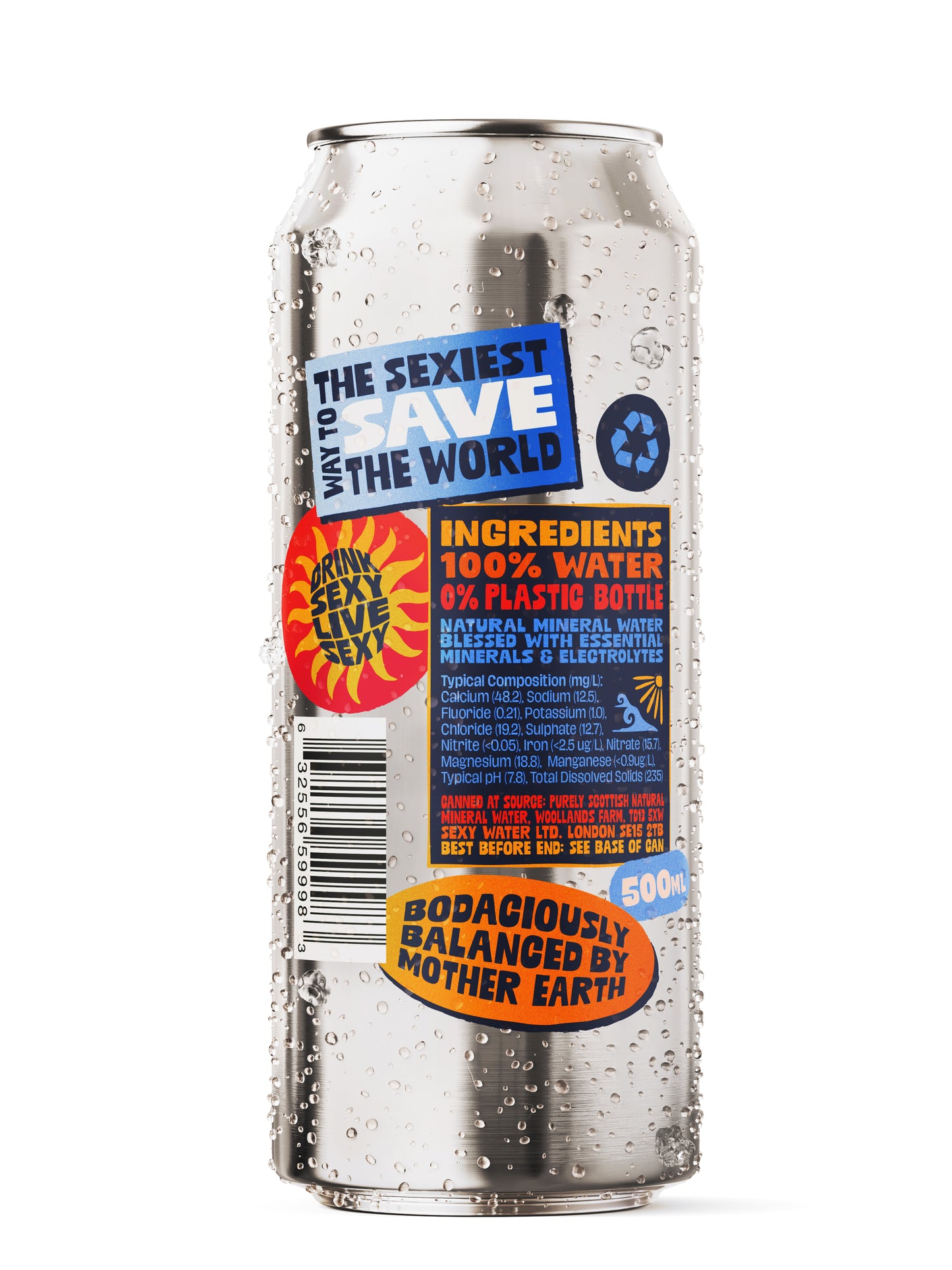 Sexy Water | 500ml Still Mineral Water | Box of 24